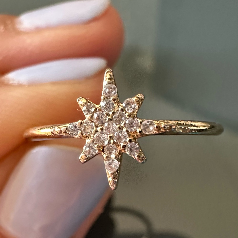 Gold Starburst Ring